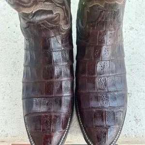 Circle G | Shoes | Circle G 95d Caiman Belly Almond Toe 